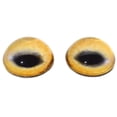 thumbnail image 2 of High Domed Tan Wolf Glass Eyes, 2 of 5