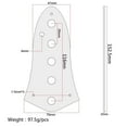 thumbnail image 2 of kurtrusly Shiny Steel 5 Holes Control Plate for Jazz Bass Control Plate Guitar Chrome, 2 of 4