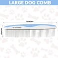thumbnail image 6 of Metal Dog Grooming Comb | Removes Tangles & Matts | Dematting Pet Combs | Detangler For Matted Hair | Best Comb For Poodles, Goldendoodles, Doodles & Long Haired Dogs (2 PACK), 6 of 7