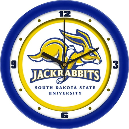 Glass Ncaa Clock - South Dakota State Jackrabbits NCAA Traditional Wall Clock