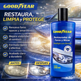 thumbnail image 2 of Restaurador de Faros y Micas Goodyear 250ml Recupera la Trasparencia y Elimina lo Opaco y Amarillento, Protege Contra Rayos UV, Aplicación Sencilla y Rápida Desde el Primer Uso, 2 of 4