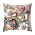 thumbnail image 2 of Colorful Butterfly Pattern Throw Pillow Cover, Soft Polyester Cushion Case for Sofa Bed or Chair, Machine Washable Square Cover, 18 Inch, For Spring Home Decoration, 2 of 6