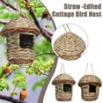 thumbnail image 2 of SharkTRUE Handwoven Straw Bird Nest Parrot Hatching Breeding Grass Cave Garden Supply Bird Grass Nest Birds House For Lawn Humming, 2 of 9