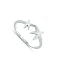 thumbnail image 4 of Starfish Friendship Family Star Petite Ring .925 Sterling Silver Band Jewelry Female Male Size 4, 4 of 4