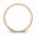 thumbnail image 2 of Solid 10K Rose Gold 1.2mm Classic Dome Stackable Brushed Matte Finish Band Thin Wedding Anniversary Ring Size 5, 2 of 4