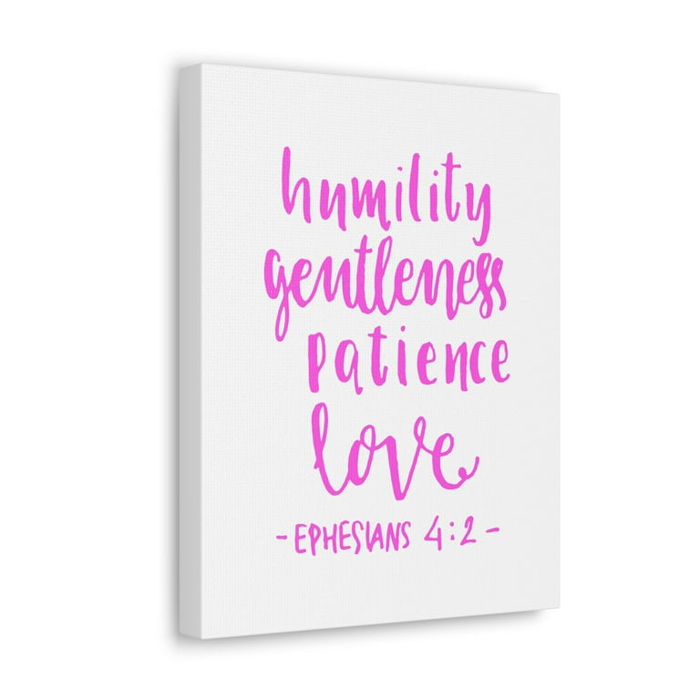 Scripture Walls Humility Gentleness Patience Love Ephesians