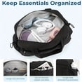 thumbnail image 5 of Sports tote bag, women's gym bag with wet and dry compartments, women's short-trip travel bag, waterproof sports and fitness bag, carry-on bag （black）, 5 of 7
