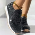 thumbnail image 7 of Wovix Women Glitter Sparkly Fashion Sneakers Shiny Casual Shoes Bling Sequin Concert Low Cut Shoes Trendy Streetwear Daily, 7 of 7
