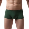thumbnail image 2 of Men's Boxer Briefs No Ride up Spandex Men Pouch Underwear Manhood Pouch Mens Brief Underwear Pack Male Pack Supporting Brief Wading Briefs Men Guys Deliver by Tomorrow Men's Army Green XL, 2 of 3