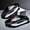 Black, variant on Men's Couple's Trendy Fashionable Versatile Outdoor Breathable Soft-Soled Cloud Travel Slippers