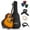 Sunburst, variant on Ashthorpe Full-Size Cutaway Dreadnought Acoustic Electric Guitar Package, Sunburst
