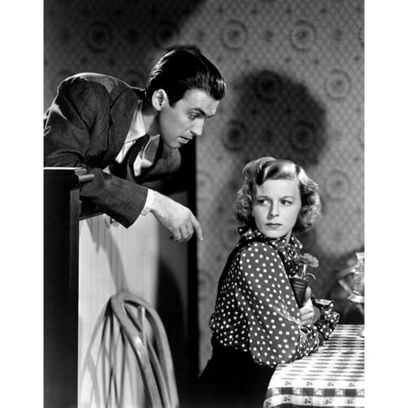 Edgerrin James Photograph (The Shop Around The Corner James Stewart Margaret Sullavan 1940 Annoyed While Waiting For Her Date Photo)