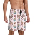 thumbnail image 2 of Haiem happy Easter Pattern Men's Pajama Short with Soft Woven Cotton Elastic Waistband Sleep Short-4X-Large, 2 of 6
