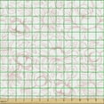 thumbnail image 2 of Floral Sofa Upholstery Fabric by the Yard, Pastel Blossoming Perennial Flower Petals Romantic Tones Bouquets Wedding, Decorative Fabric for DIY and Home Accents, Pale Pink and White by Ambesonne, 2 of 5