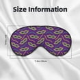 thumbnail image 5 of Goofa Carnival Masks and Beads Printed Sleep Eye Mask for Men Women, Zero Eye Pressure Sleeping Mask, Light Blocking Night Blindfold, Soft Eye Shade Cover, 5 of 7