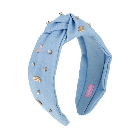 Packed Party Western Denim Headband, 1 Piece