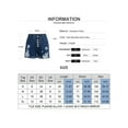 thumbnail image 3 of Gvmfive Women's Casual Denim Frayed Raw Hem Ripped Jeans Shorts, 3 of 3