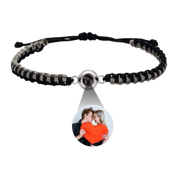 CAIROYAR Pulsera de proyección de fotos personalizada con imagen interior personalizada Valentine G гξ