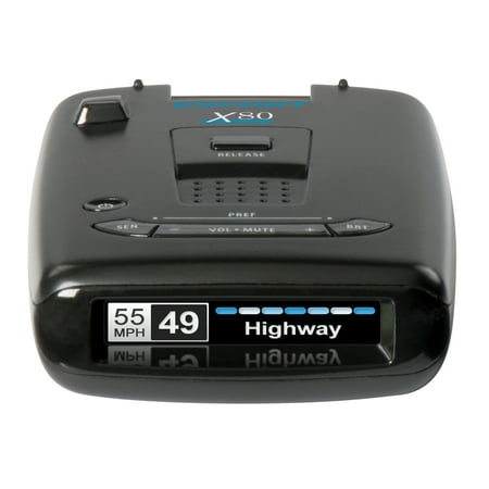 ESCORT X80 Connected Laser & Radar Detector w/ Live Streaming Alerts from the Cobra / ESCORT Driver Network.