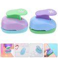 thumbnail image 1 of Mobutofu DIY Craft Paper Punch for Creative Projects with Sturdy Plastic Construction and Multi Color 2pcs Set, 1 of 8