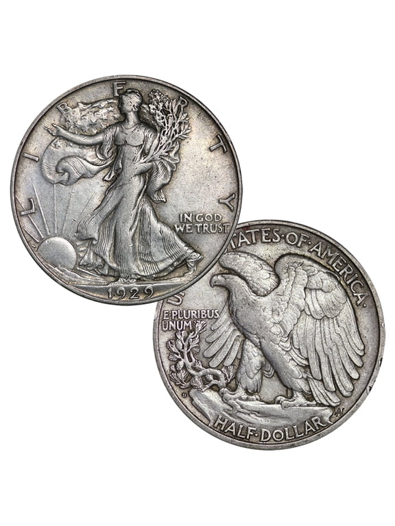 USA 90% Silver Walking Liberty Half Dollar 1916-1947 Coin Random Date Average