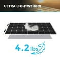 thumbnail image 2 of Renogy Flexible Solar Panel 100 Watt 12 Volt Monocrystalline Semi-Flexible Bendable Mono Off-Grid Charger for Marine RV Cabin Van Car Uneven Surfaces, 2 of 8