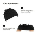 QXKE Women Swim Caps Nylon Pleated Bathing Cap Long Short Hair Ear