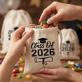 thumbnail image 6 of 5.9x3.9in Class of 2026 Drawstring Gift Bags for Graduation Party, Commemorative Favor Pouches for Students, Candy Storage Bag, 6 of 6