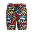 thumbnail image 4 of Wukai Geometry Men’s Short Pajama Pants With Pockets Soft Sleep Pj Shorts for Men-3X-Large, 4 of 6