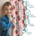 thumbnail image 3 of Blackout Kids Curtains,Pink Cow Strawberry Pattern Childrens Insulated Curtains Set Of 2,Bedroom Essentials,Toddler Room Decor 42x54in(106x137cm), 3 of 5