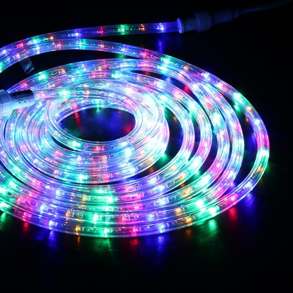 Brizled LED Rope Lights,18ft 216 LED String Lights with Clear PVC Tube
