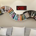 thumbnail image 1 of Moda Reloj de pared LED digital grande Temperatura Fecha plegable Soporte Enchufe . UU. Macarena Reloj de pared LED decorativo, 1 of 8