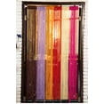 thumbnail image 2 of Flash Silver Line curtain 1*2 meters high curtain meter hanging curtain with silver encryption living room partition decoration - Orange color, 2 of 5