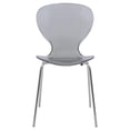 thumbnail image 2 of Modern Side Chairs - Set of 4 - Transparent Dining Chairs - Boho Accent Furniture, 2 of 9