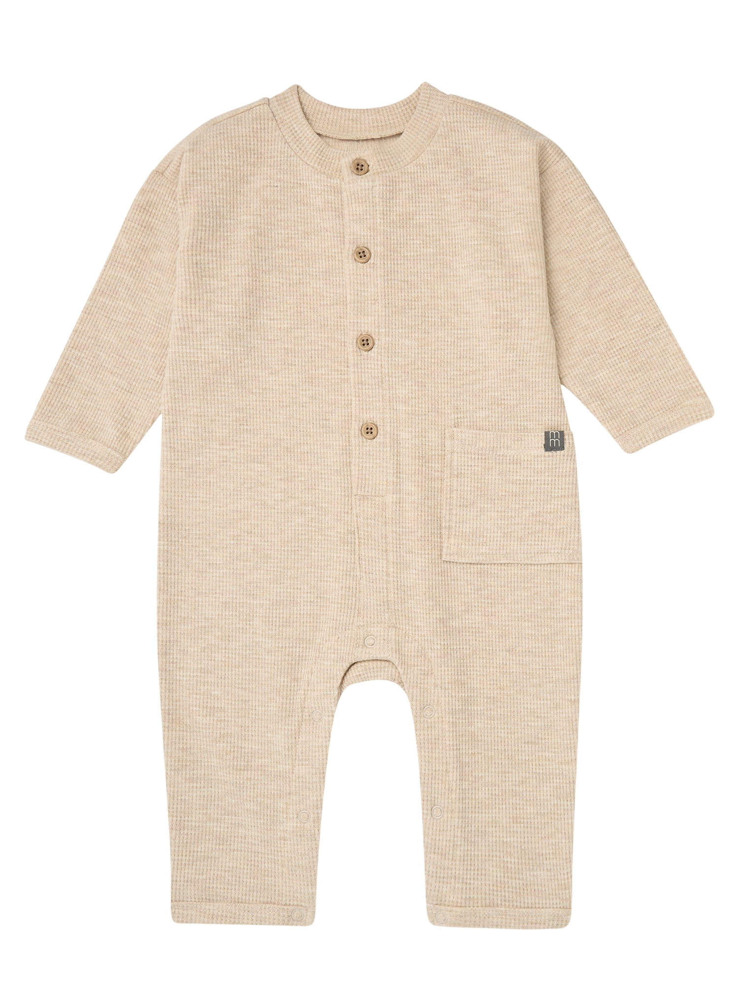 Modern Moments by Gerber Baby Boy Long Sleeve and Leg Hacci Romper, Sizes 0/3 Months - 24 Months