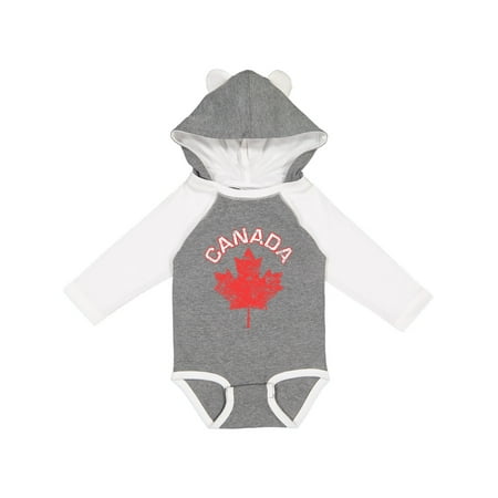 

Inktastic Canada Maple Leaf Gift Baby Boy or Baby Girl Long Sleeve Bodysuit