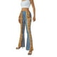 thumbnail image 4 of Pantalones acampanados elásticos de cintura alta con estampado bohemio para mujer, pantalones acampanados rectos informales y adelgazantes con estampado floral retro, 4 of 7