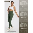 thumbnail image 7 of BALEAF Women's Fleece Lined Leggings Waterproof Winter Hiking Pants Thermal Running Tights Zipper Pockets High Waisted Cold Weather Green X-Small, 7 of 7