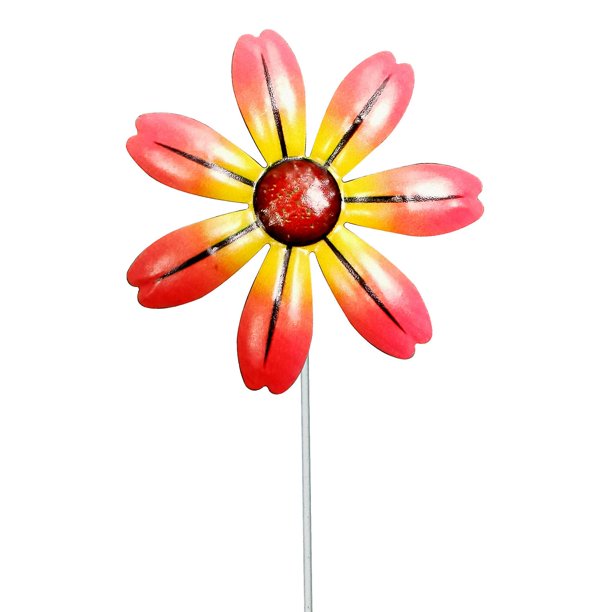 Style 3 Decoración de estaca de flores de jardín, resistente a la intemperie, duradero, sofisticado adorno para exteriores