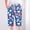 Blue#3, variant on LEBONYARD Shorts for Women Plus Size,Women's Shorts with Unique Designs,Women Shorts Casual Pants Straight Leg Drawstring Elastic Waist Loose Comfy Pants with Pockets White S