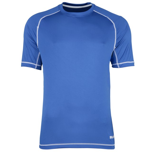 Rhino - Camiseta de manga corta deportiva modelo Mercury para niños (Azul real/Blanco)