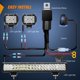 thumbnail image 4 of Barra de luces LED Nilight, 20 cm, 126 W, Spot Flood Combo + 2 cápsulas, 4 of 9