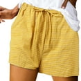 thumbnail image 4 of Sngxgn Active Women's Cotton Blend Yoga and Running Short(Yellow,M), 4 of 5