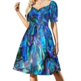 thumbnail image 3 of Vestido sin mangas Halioti de concha de Paua Abal pulida con textura abstracta de concha de Paua Abal multicolor, 3 of 7