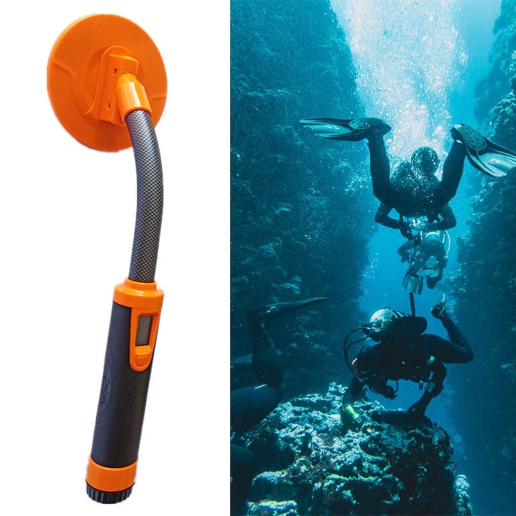 MOMOJIA Underwater Fully Waterproof Pinpointer Metal Detector 115 Feet Waterproof Handheld Pulse Induction Metal Finder