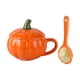 thumbnail image 4 of Tazas de Calabaza de Cerámica perfecl Tazas de Té Creativa 10 Tazas de Cerámica con Tapas Cuchara, 4 of 8