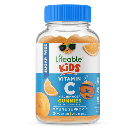 Lifeable Sugar Free Vitamin C for Kids - 90 mg - 90 Gummies