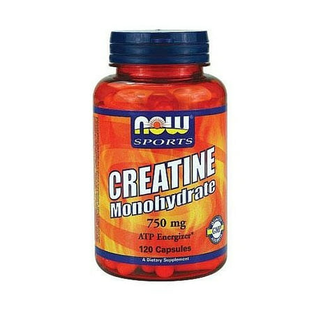 NOW Sports Creatine Monohydrate Capsules, 120 Ct (Best Time To Take Creatine Monohydrate Capsules)