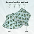 thumbnail image 2 of Yiaed Flamingos And Palms Print Reflective Stripe Bucket Hat Unisex Funny Outdoor Fisherman Cap Beach Sun Hat, 2 of 5