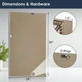 thumbnail image 3 of Head West Metro Beaded Champagne Silver Beveled Vintage Mirror for Wall Decor 24x36", 3 of 8